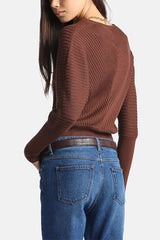 MORALITA BATWING SLEEVED WOOL SWEATER