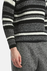 MOSCARDINO STRIPED TURTLENECK