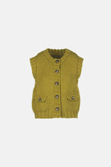 MOTORIA GREEN KNIT VEST