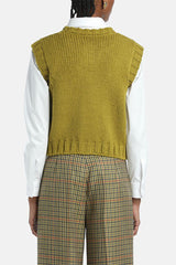 MOTORIA GREEN KNIT VEST