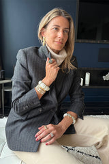 HYACINTH ECRU LACQUER CUFF