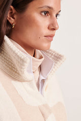 NAOMIA-B JACQUARD KNIT COAT