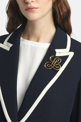 NERITA B MONOGRAM BROOCH