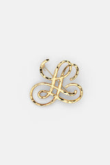 NERITA B MONOGRAM BROOCH