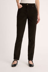OGNIORA A BROWN CORDUROY TROUSERS