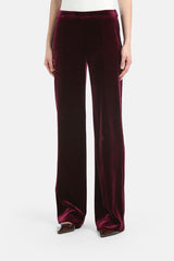 ORFANO A PURPLE VELVET TROUSERS