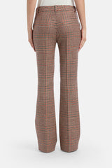 OTUS FLARED HOUNDSTOOTH TROUSERS