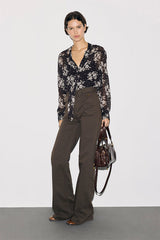 ANNA BROWN FLARED JEANS