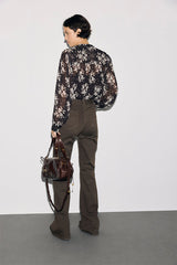 ANNA BROWN FLARED JEANS