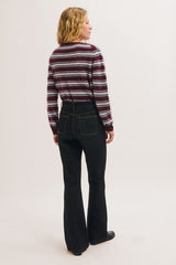 ALICE BLACK HORSEBIT DETAILS BOOTCUT JEANS