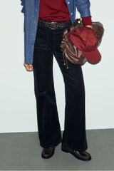 MAEL CINNAMON CORDUROY FLARED JEANS