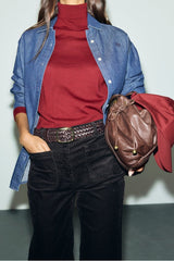 MAEL CINNAMON CORDUROY FLARED JEANS
