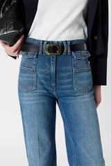 ANNA FLARE DENIM BRUT JEANS