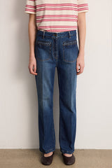BRONTE BRAIDS RAW DENIM JEANS