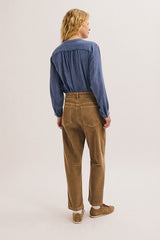 IDALIE CORDUROY BARREL TROUSERS