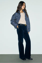 MAG NAVY WIDE CORDUROY TROUSERS