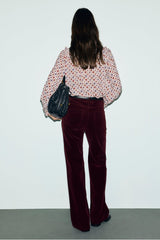 MAG REDWINE WIDE CORDUROY TROUSERS