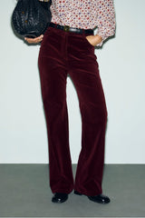 MAG REDWINE WIDE CORDUROY TROUSERS