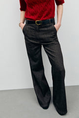 INDIE BROWN FLARED JEANS