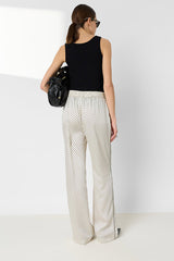 AELIS SATIN POLKA-DOT TROUSERS