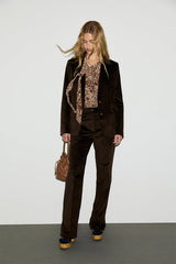 MABY FLARED VELVET TROUSERS