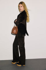 MABY FLARED VELVET TROUSERS