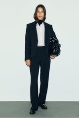 MILI BLACK ELASTICATED BACK SUIT TROUSERS
