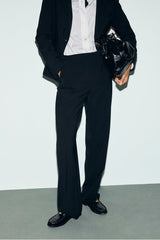 MILI BLACK ELASTICATED BACK SUIT TROUSERS