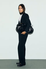 MILI BLACK ELASTICATED BACK SUIT TROUSERS