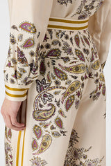 AMANYA FLOWING SCARF PRINT TROUSERS