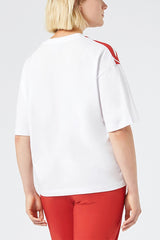PALPITI RED WAVE PRINT T-SHIRT