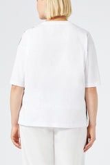 PALPITI BLACK WAVE PRINT T-SHIRT