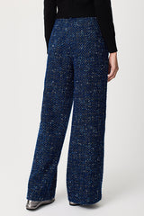 WIDE TWEED TROUSERS