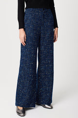 WIDE TWEED TROUSERS