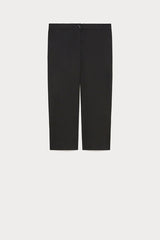 PANINO BLACK SLIM COTTON TROUSERS