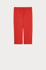 PANINO RED SLIM COTTON TROUSERS