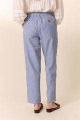 ARMINA BLUE STRIPED TROUSERS