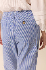 ARMINA BLUE STRIPED TROUSERS