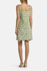 PANTOGRAFO GREEN MACRAME LACE DRESS