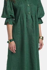 PASOTTO GREEN LONG SHIRT DRESS