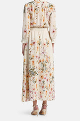 PASTICCINO FLORAL SILK-BLEND DRESS