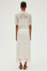 VALEN MIDI LACE SKIRT