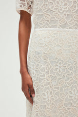 VALEN MIDI LACE SKIRT