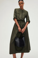 VIVIKA PLAIN COTTON MAXI SKIRT