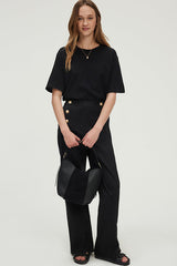 LAVITA BLACK SAILOR TROUSERS