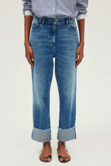 LUMA STRAIGHT TURN-UP JEANS