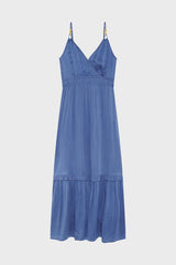 PHIONA BLUE STRAP MAXI DRESS