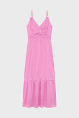 PHIONA PINK STRAP MAXI DRESS