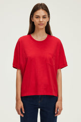 GIUSEPPA RED COTTON BLEND T-SHIRT
