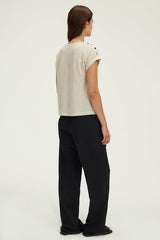 GERALDA LUREX STRIPED T-SHIRT